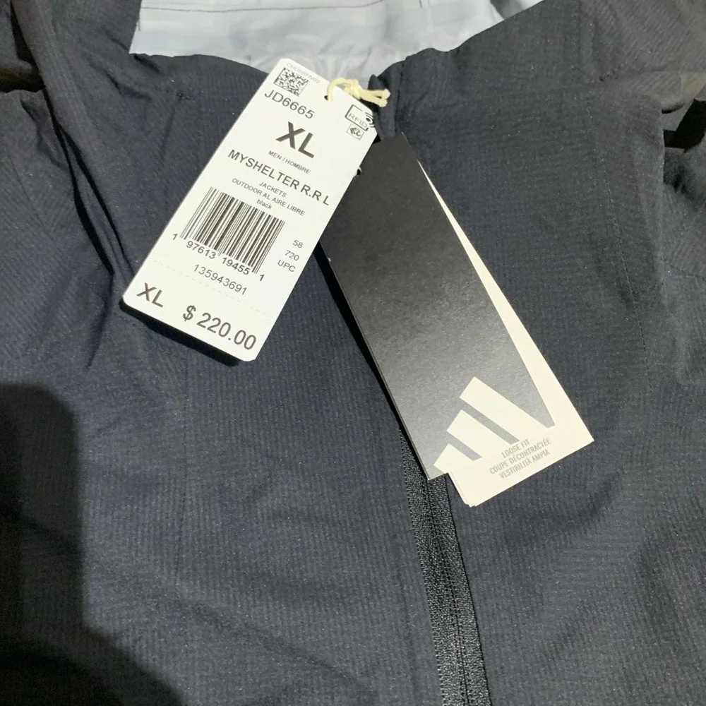 adidas Myshelter 2.5Layer Rain.Ready Light Jacket Mens Size XL Casual Athletic O